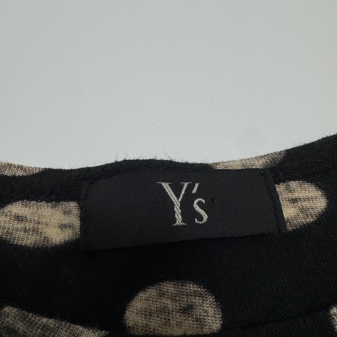 요지야마모토 Y’s 도트패턴 롱슬리브 상품이미지4
