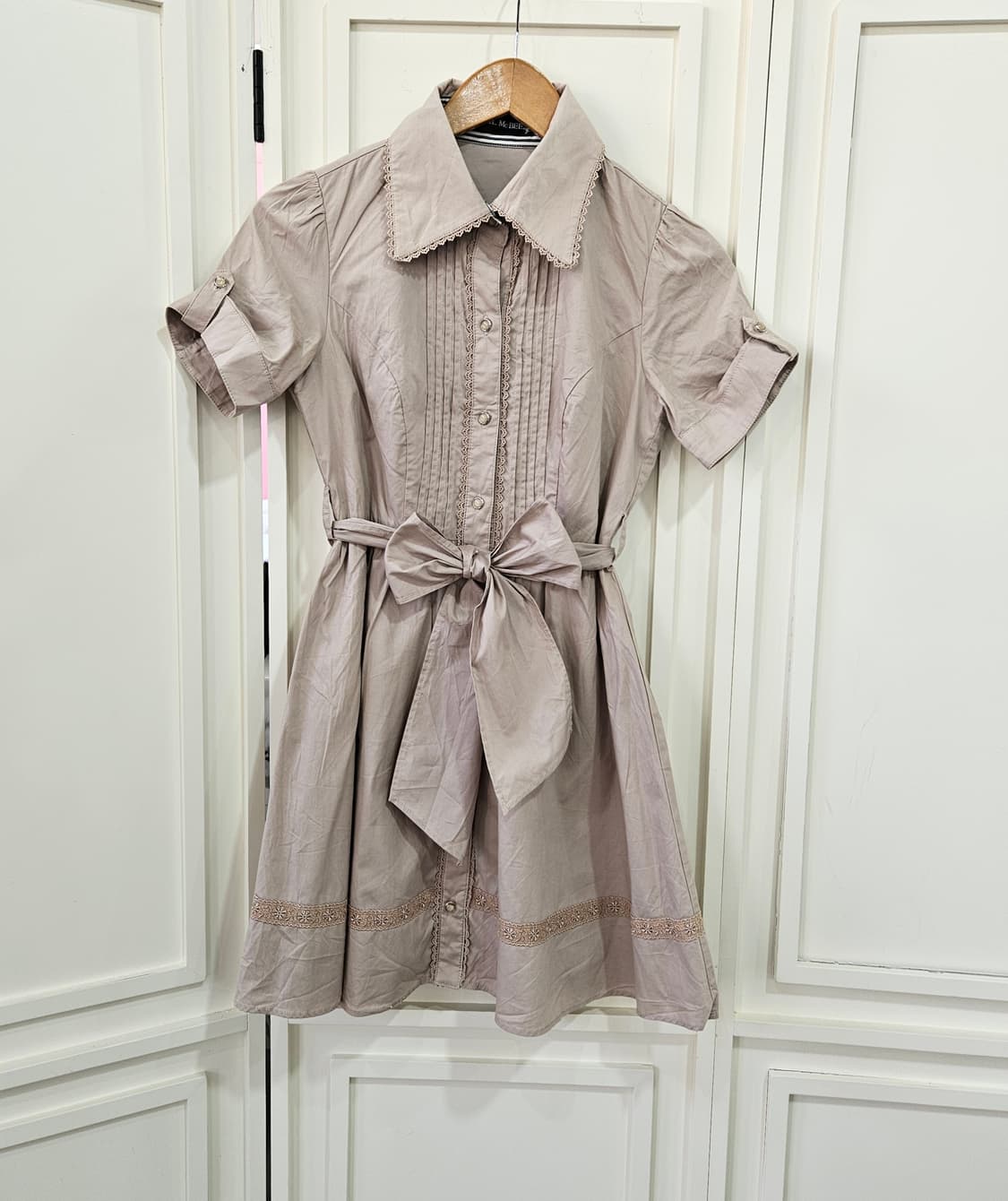 세실 맥비(Cecil McBee) 리본 셔츠 원피스 상품이미지1