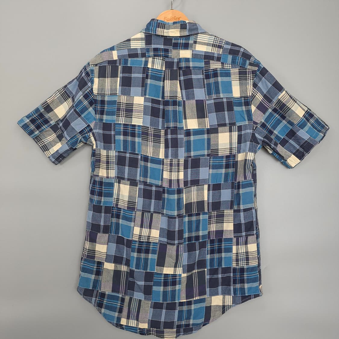 랄프 로렌 Ralph Lauren 커스텀핏 패치워크 체크 반팔셔츠 M 상품이미지4