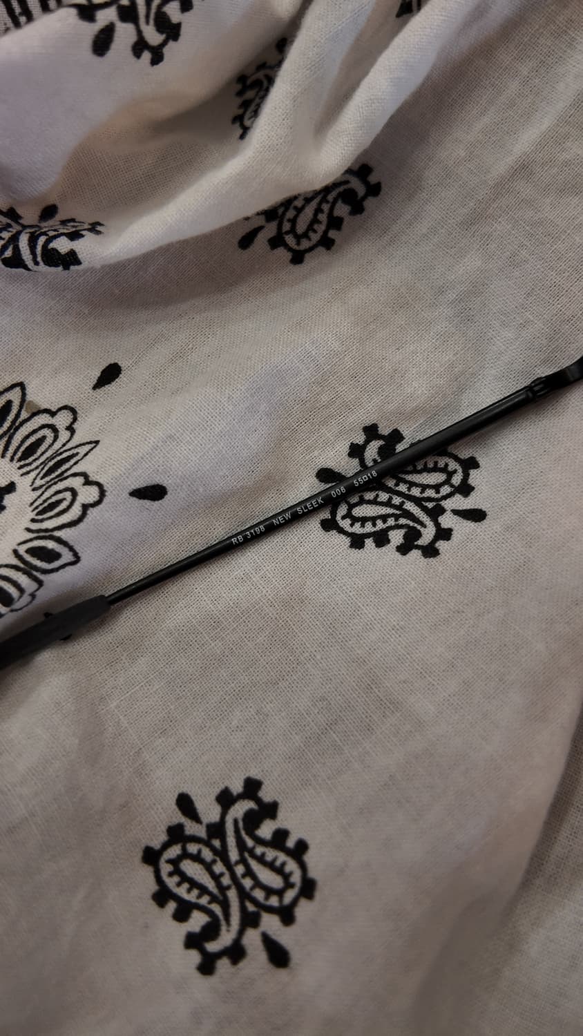 Ray-Ban New Sleek Matte Black -italy 00s 상품이미지4