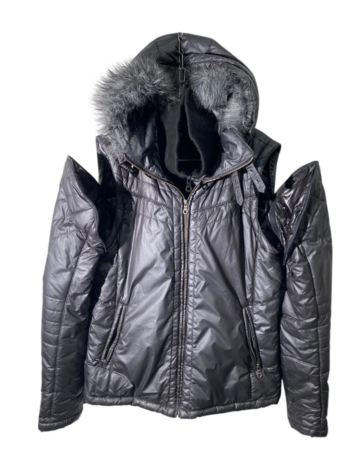 mossimo 트랜스폼 퍼 후드 패디드 자켓 상품이미지1