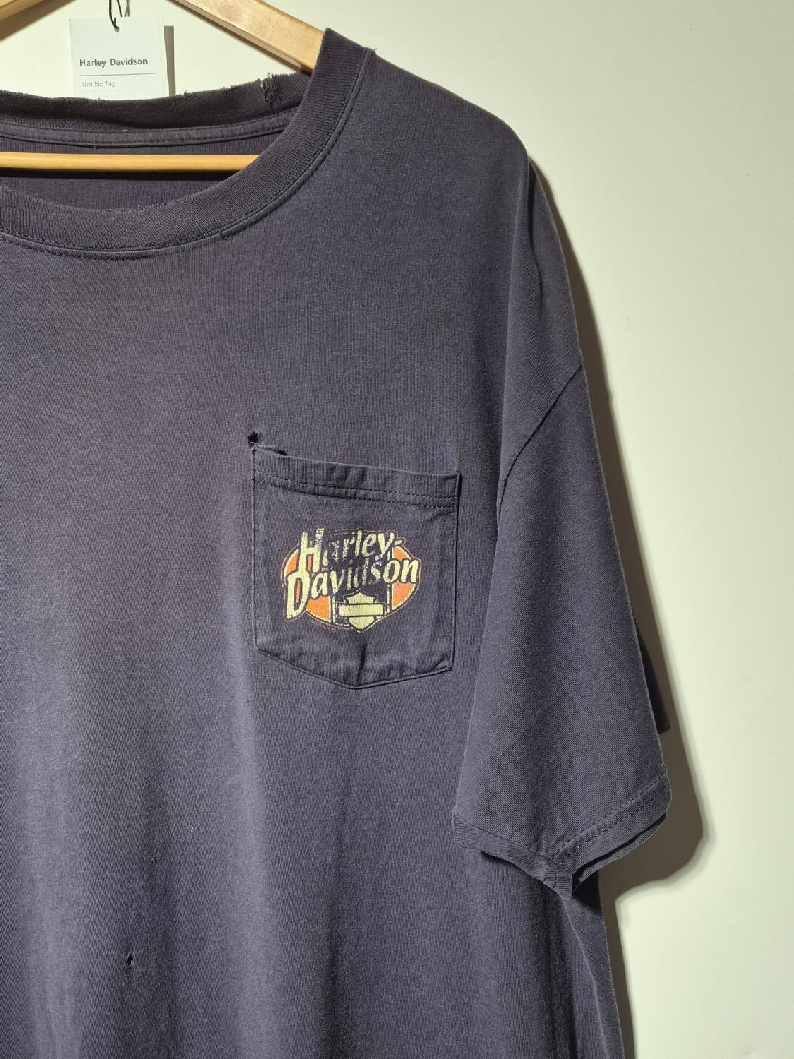 Harley Davidson Pocket T-Shirts Navy 상품이미지2