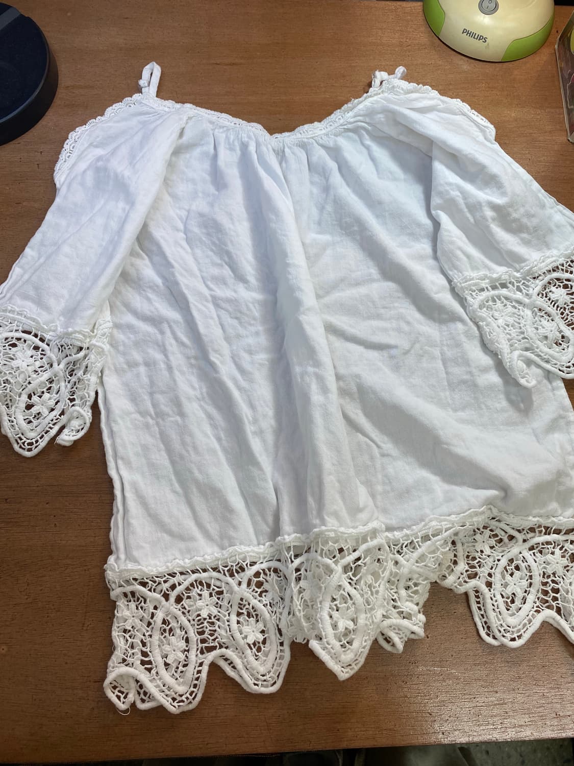 유럽빈티지 펀칭블라우스 펀칭원피스 상품이미지5