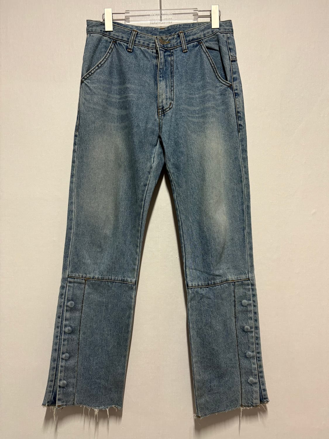 [1] Enigma Snap Detail Denim Pants 상품이미지1