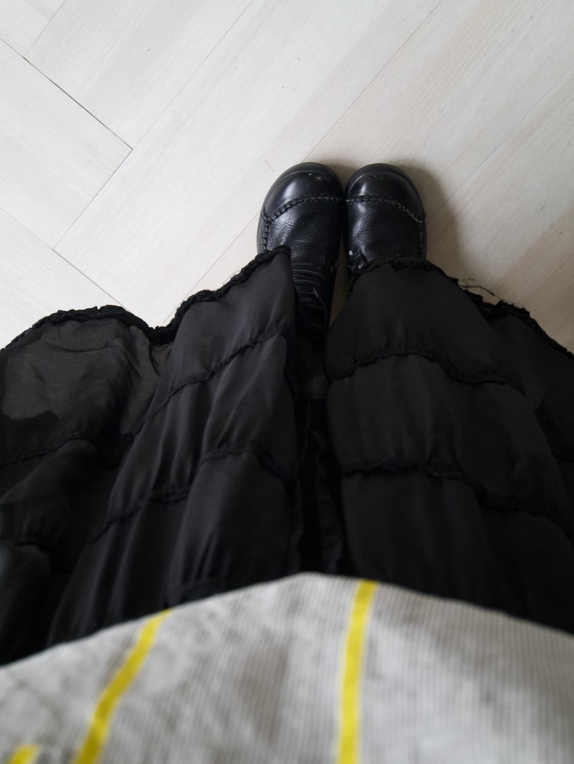 ruffle black tiered skirt 상품이미지3