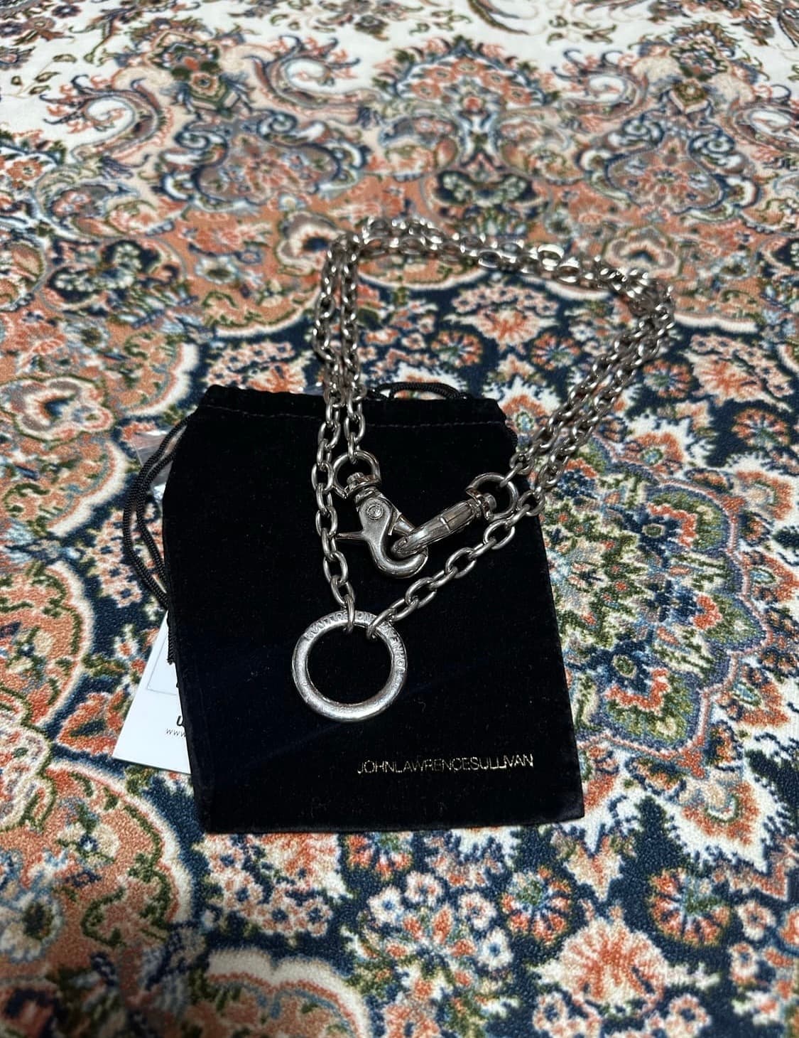 Ling top Long Chain necklace 925 silver 상품이미지1