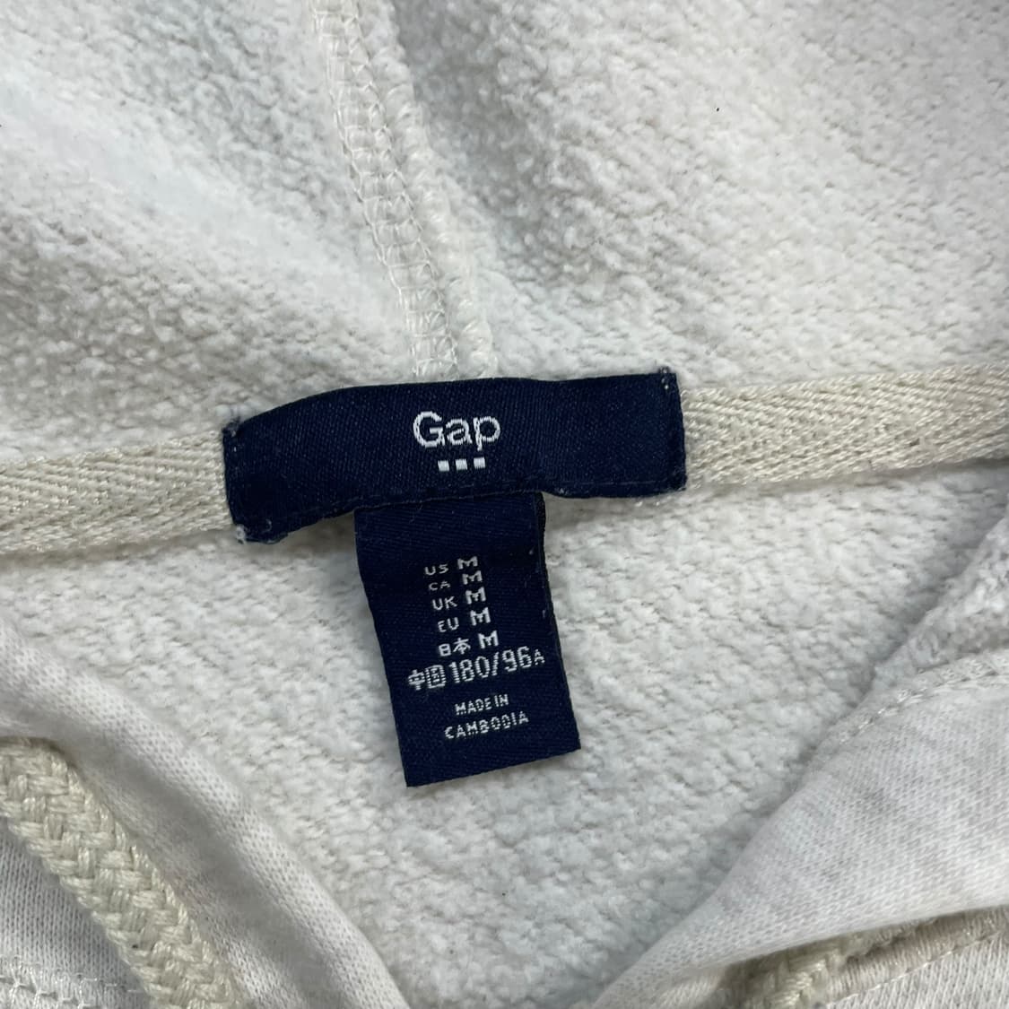 갭 Gap 스펠 로고 후드집업 멜란지 그레이 상품이미지4
