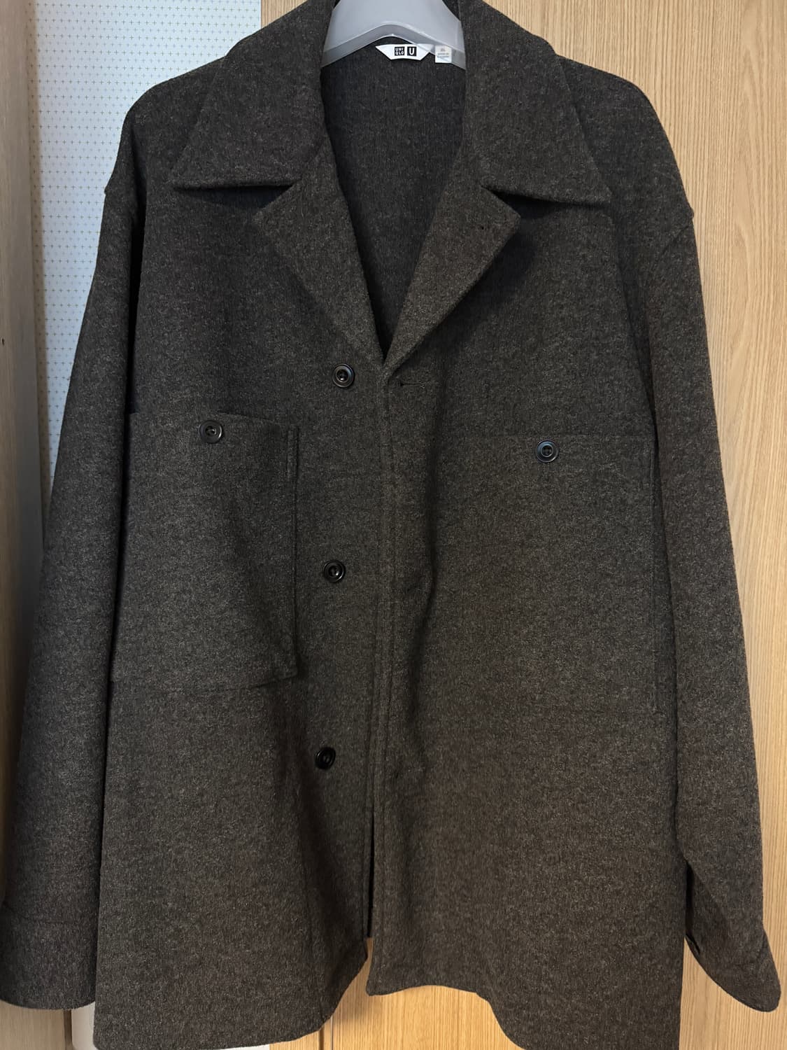 유니클로 U x 르메르 후리스 저지 오버 셔츠 자켓 상품이미지1