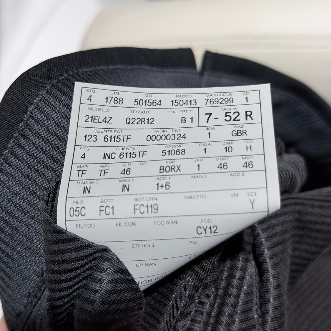 (A+/52) / 톰포드 쉘턴 울 실크 블랙 수트 정장 셋업 상품이미지10