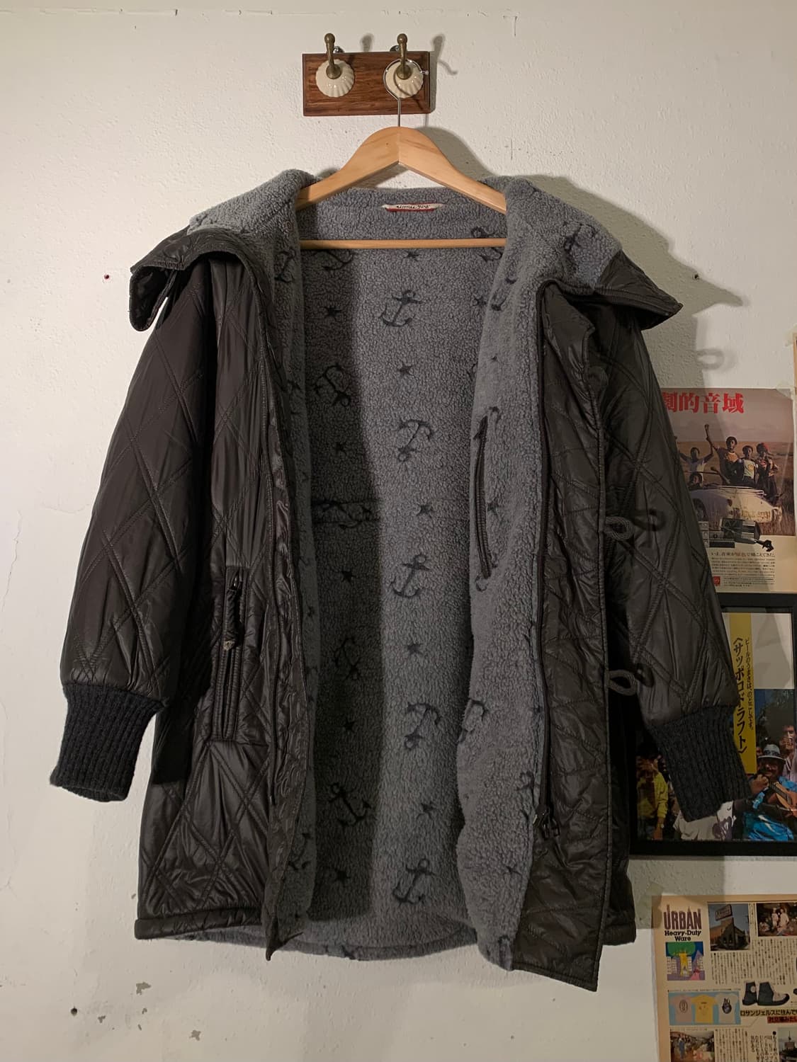 45rpm 보아 사선버튼 다운 퀼팅 패딩 상품이미지4