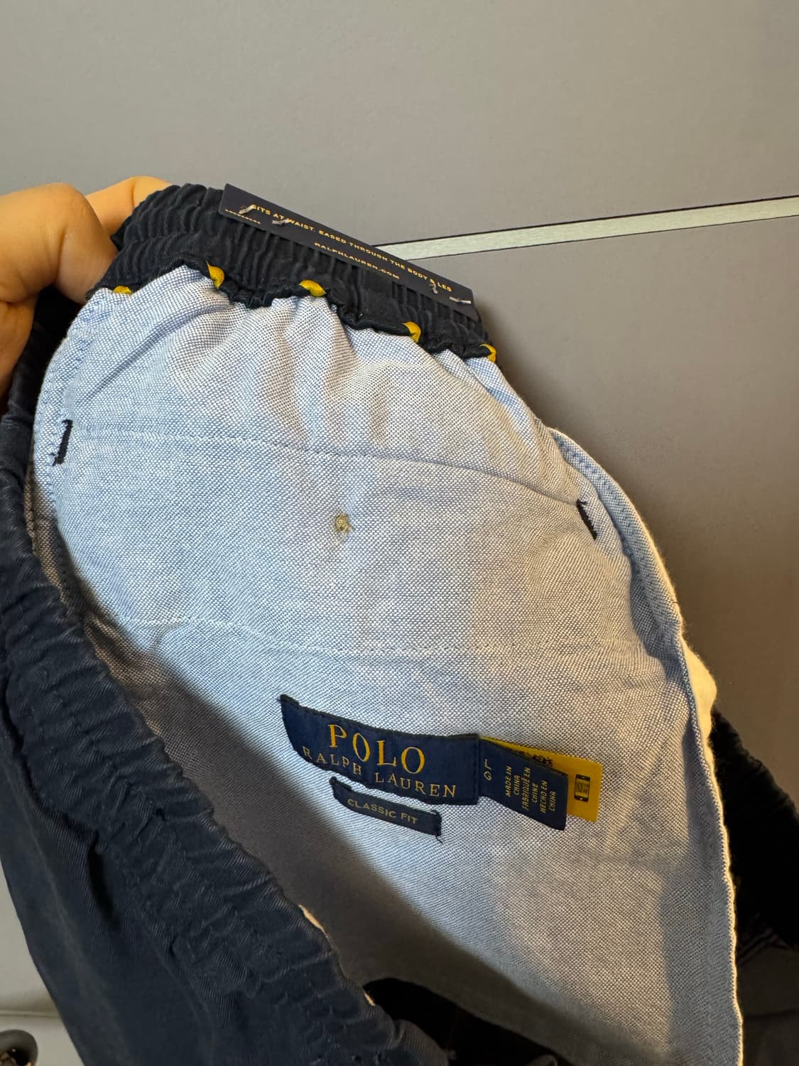 폴로 프렙스터 쇼츠 L 네이비 / 블랙 큐알택 새상품 상품이미지4