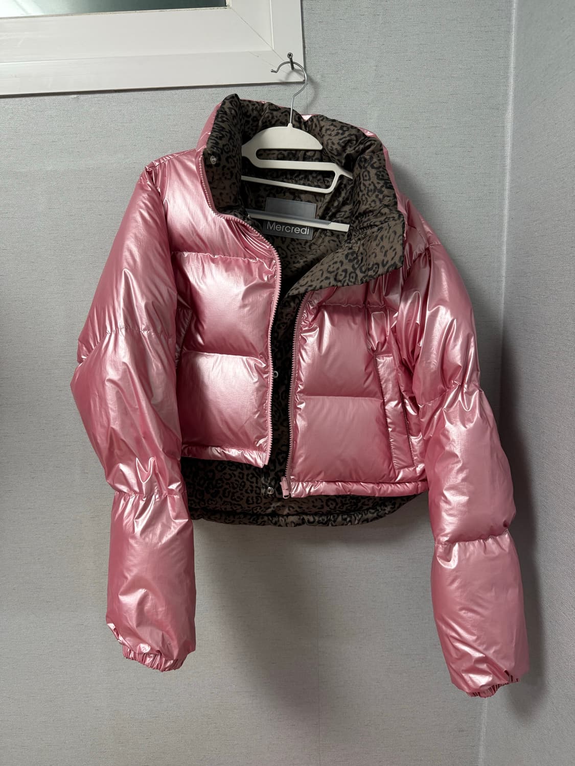 마르디메르크디 레오파드 리버시블 숏 크롭 패딩 상품이미지5