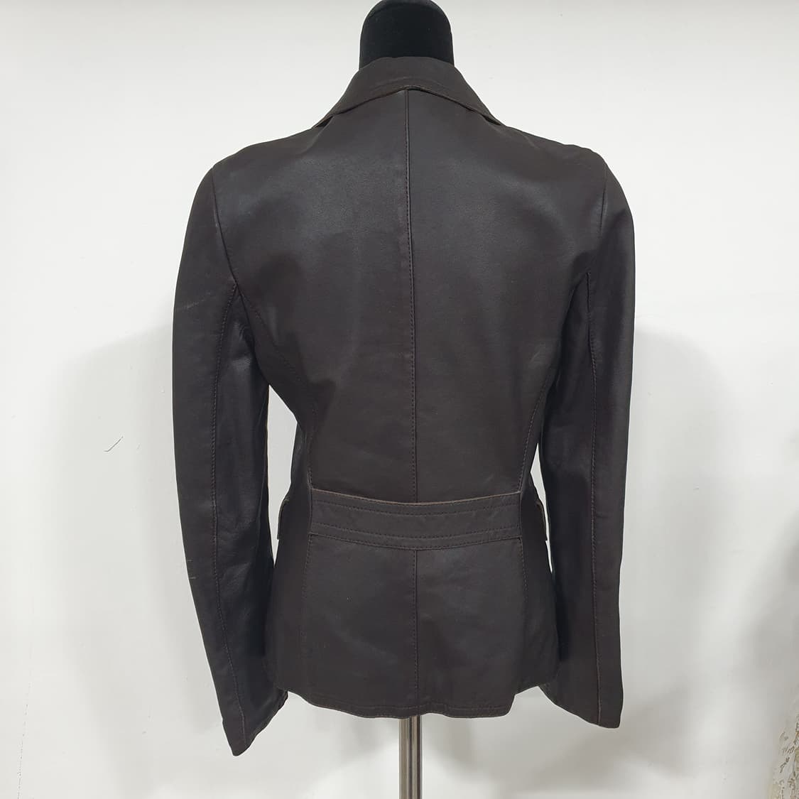 빈티지 뮤트톤 매트브라운 램스킨 양가죽 자켓 블레이저 그런지 y2k 갸루 상품이미지3