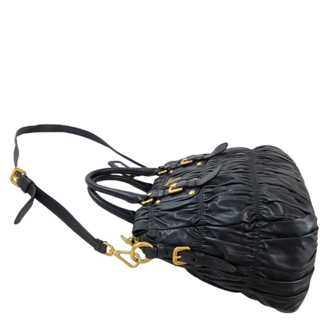 정품 프라다 클래식 고프레 램스킨 2-WAY 백 상품이미지5