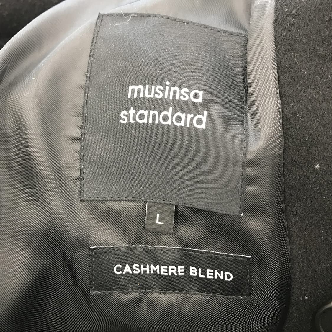 무신사스탠다드 캐시미어 블렌드 더블코트 [L사이즈] 상품이미지6