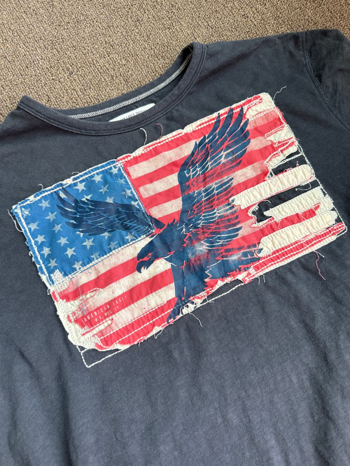AMERICAN EAGLE 아메리칸이글 성조기 빈티지 반팔 티셔츠 상품이미지2