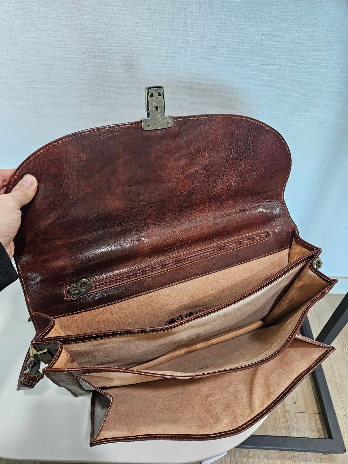 피렌체 가죽 서류 가방 상품이미지4