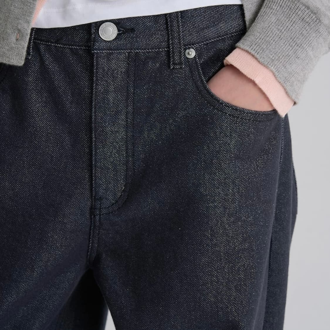 에잇세컨즈 워싱 와이드 테이퍼드 데님 상품이미지2