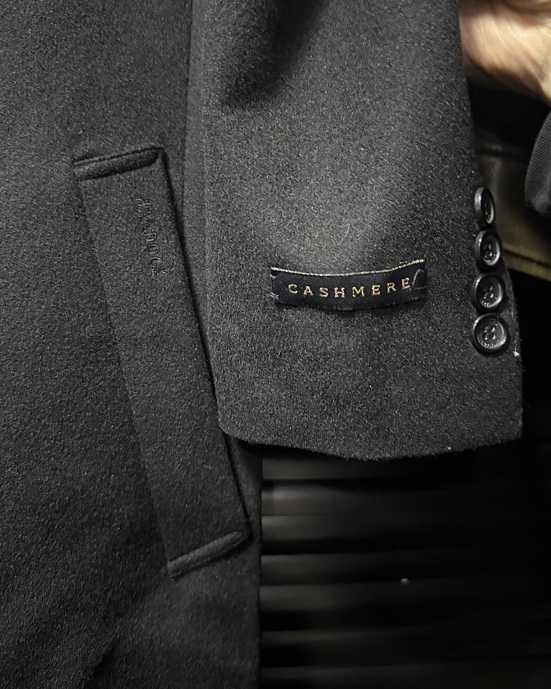 한독 울 캐시미어 코트 폴리 혼방 3버튼 오버핏 정장 결혼식 100 L  상품이미지4