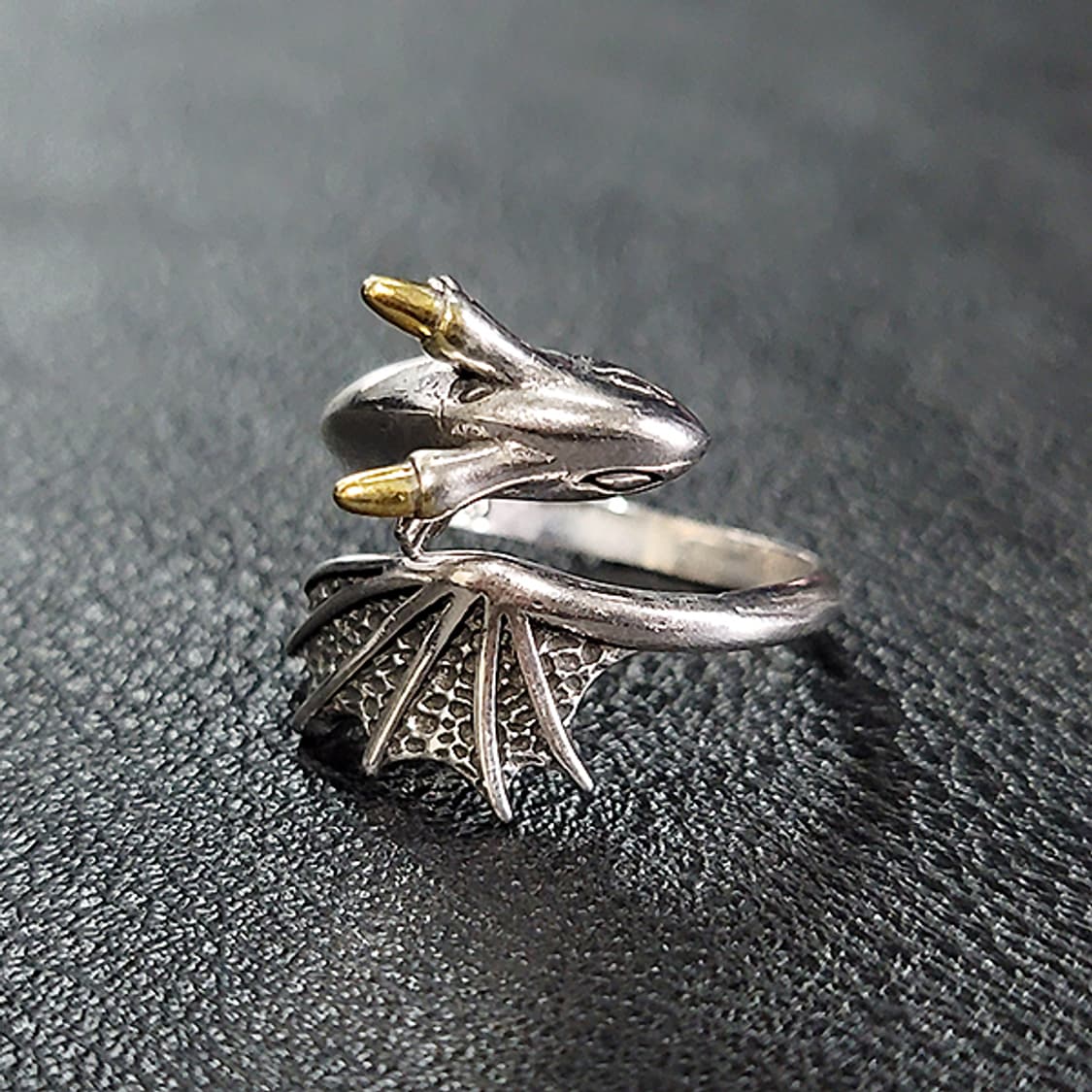 Dravorn 실버 남자 엔틱 빈티지 명품 용 드래곤 반지 상품이미지1