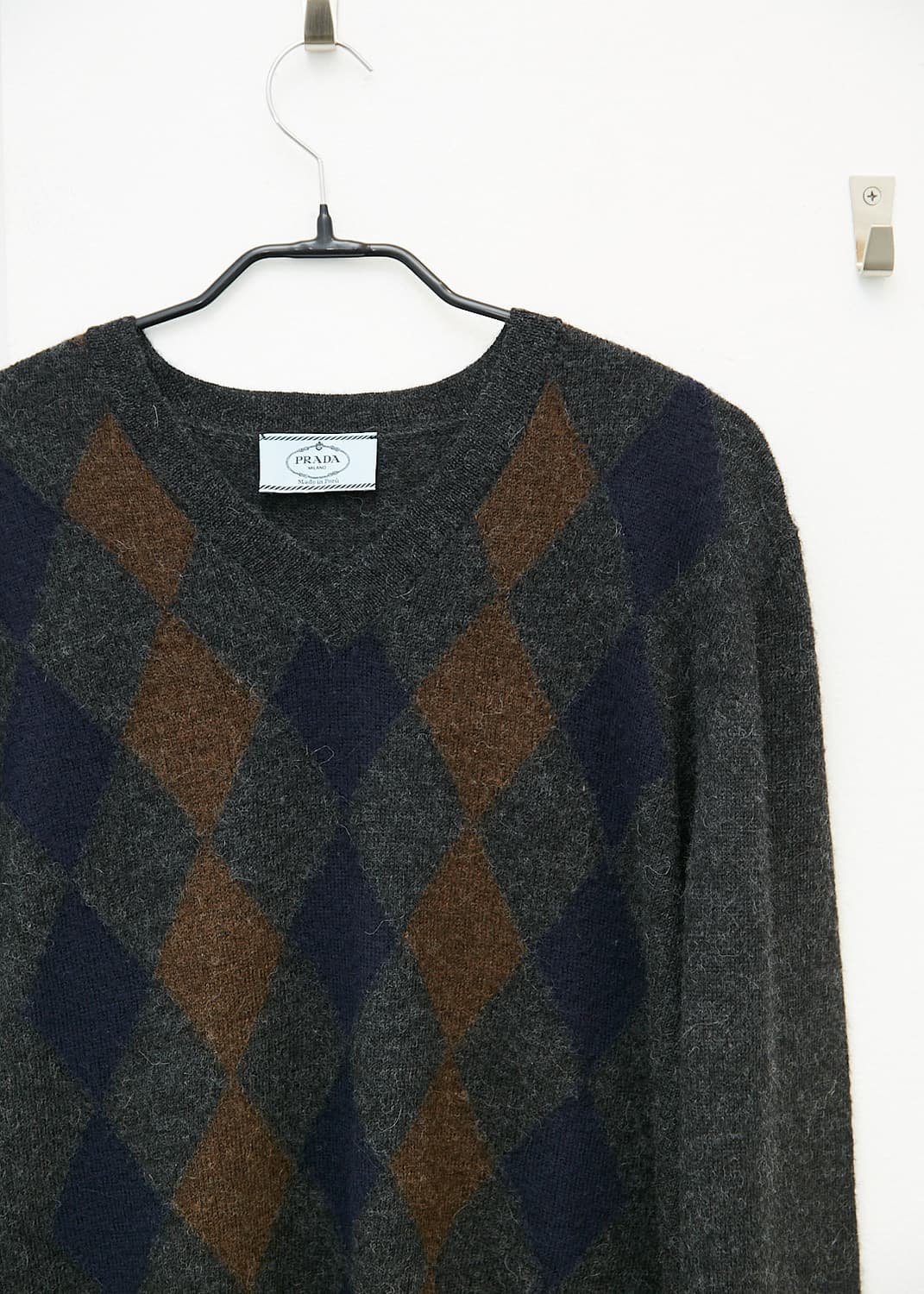 Alpaca Argyle Sweater 상품이미지2