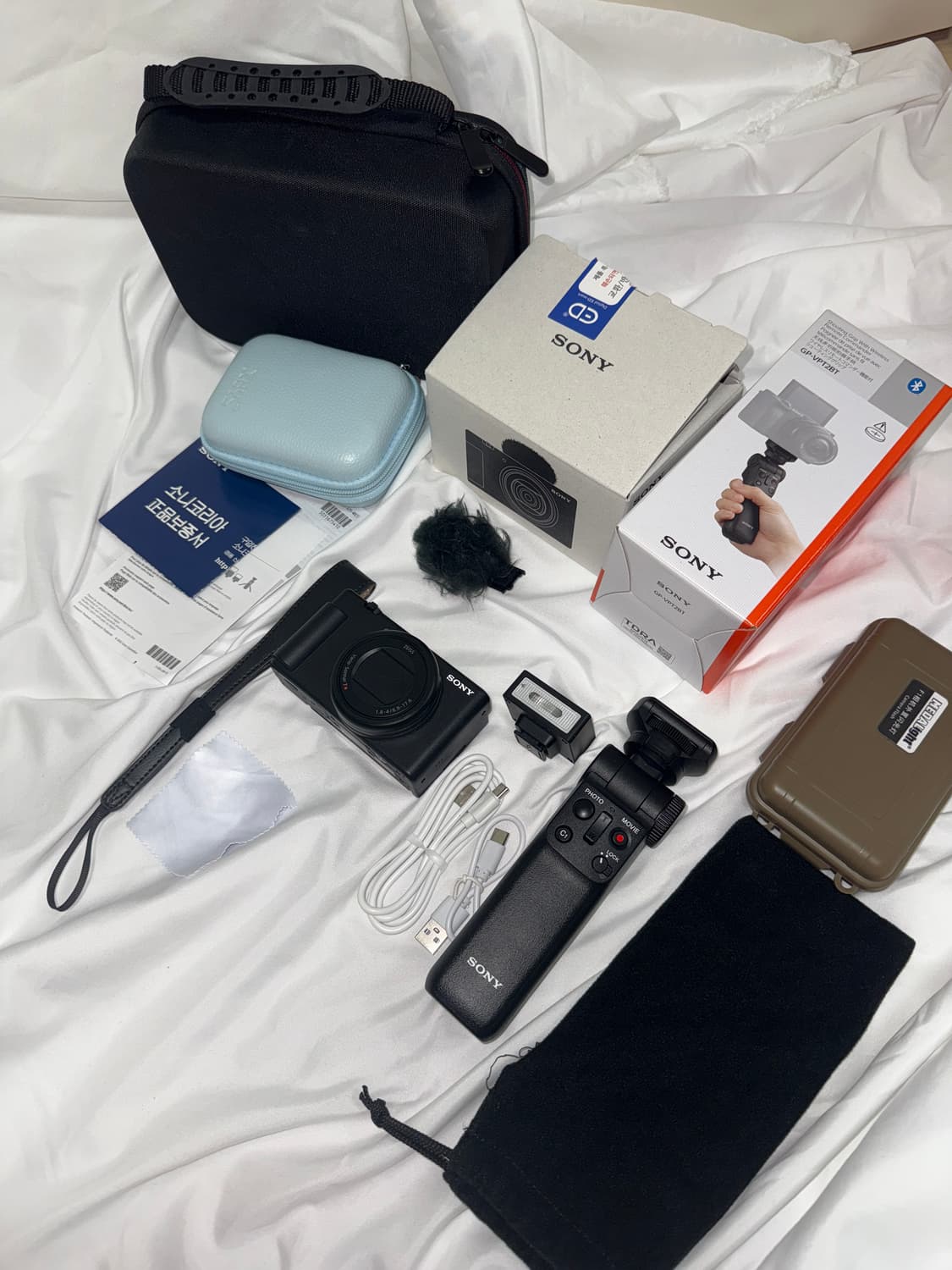 소니 ZV-1M2 블랙 풀박스 + SD 128GB + 휴대용 플래시(개별 상품이미지2