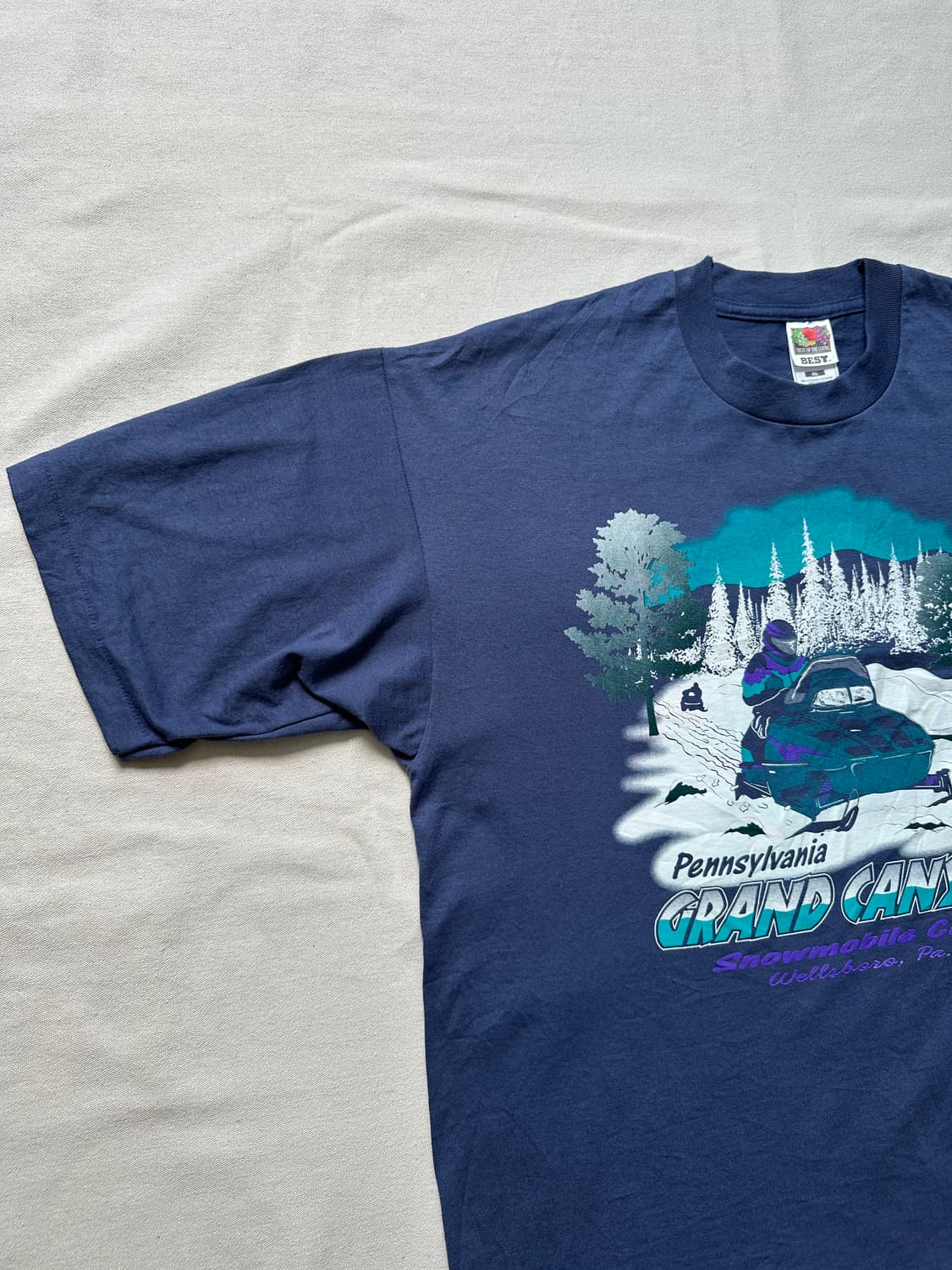 90s Fruit of the loom 펜실베니아 티셔츠 XL 상품이미지4