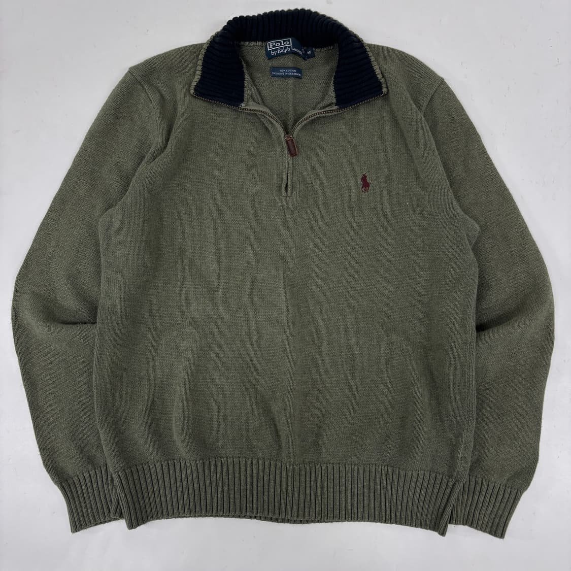 폴로 반집업 니트 상품이미지4