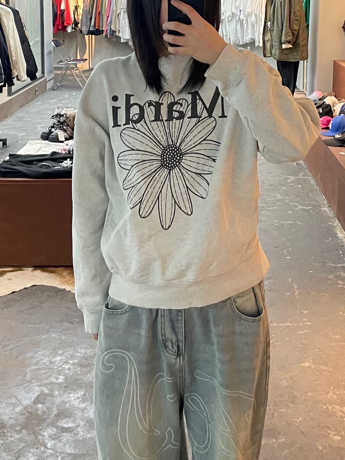 마르디 메크르디 플라워 마르디 블라썸 맨투맨 H1751 상품이미지1