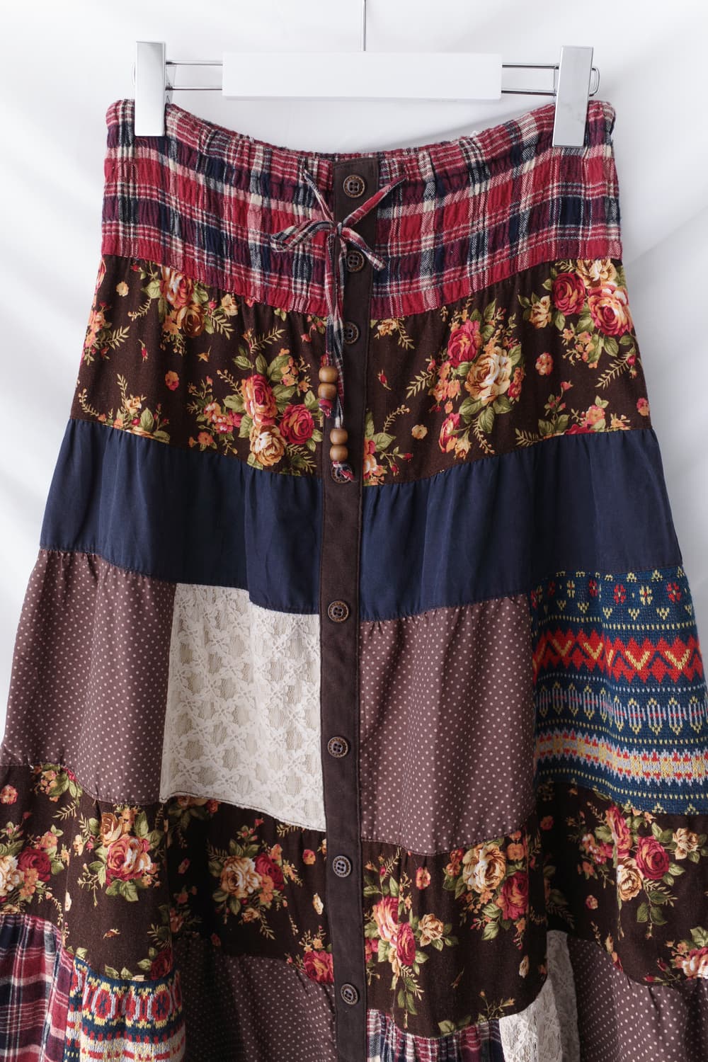 check flower patch skirt 상품이미지2