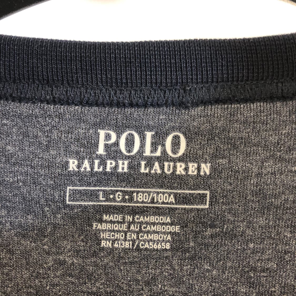 폴로 랄프로렌 더블니트 화이트포니 스웻맨투맨 L 상품이미지5