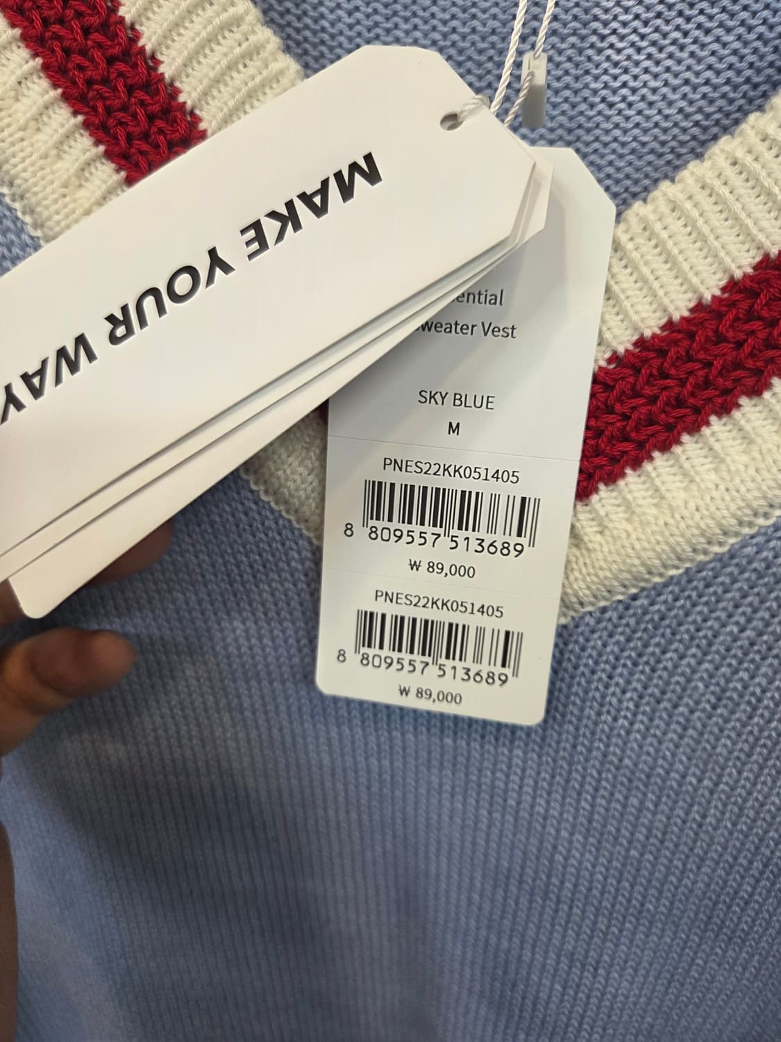 널디 에센셜 니트 조끼 m 상품이미지4