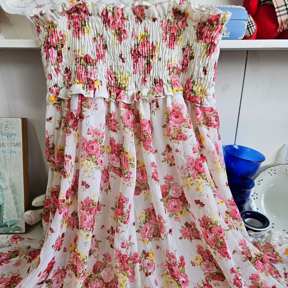 0327로즈 플라워 레이스 원피스 상품이미지6