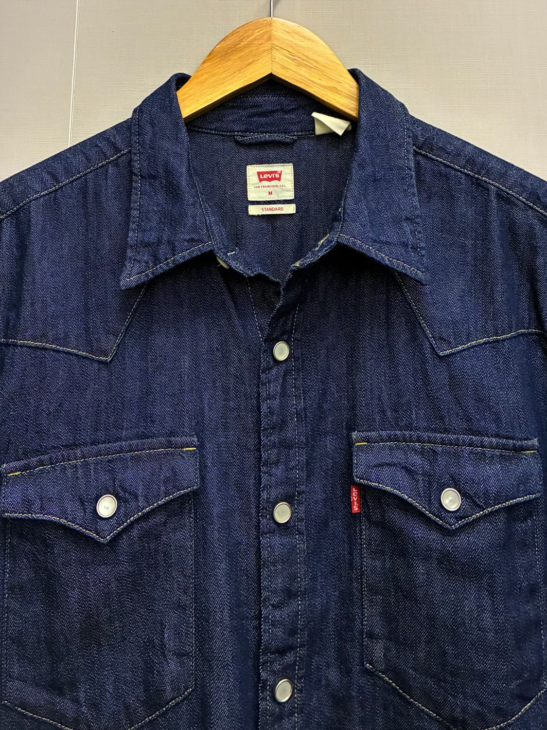 (M)리바이스 데님 투포켓 웨스턴셔츠 데님셔츠 lvc 상품이미지3