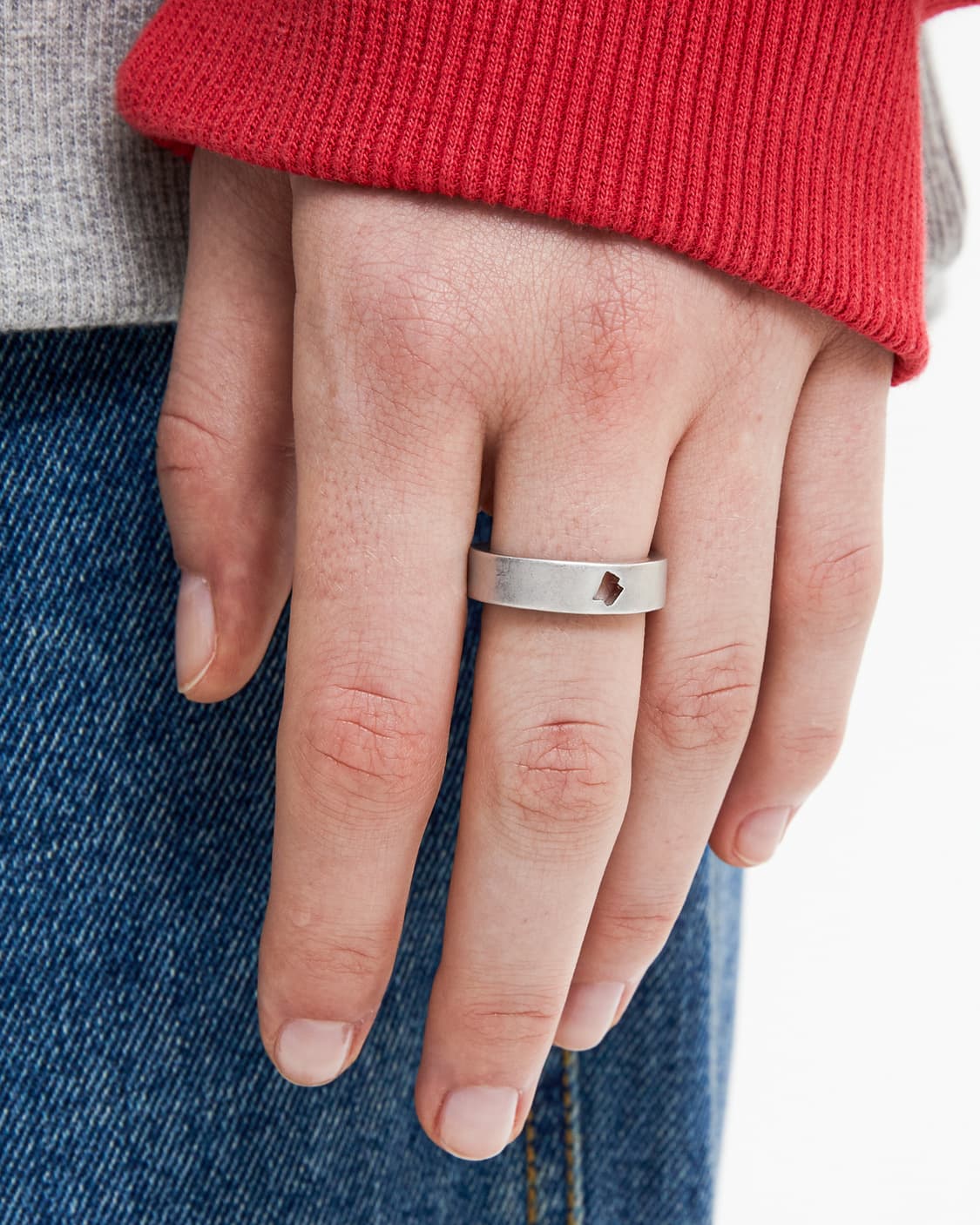 아더에러 반지 2개 일괄 (TRS 홀 링 실버) 상품이미지6