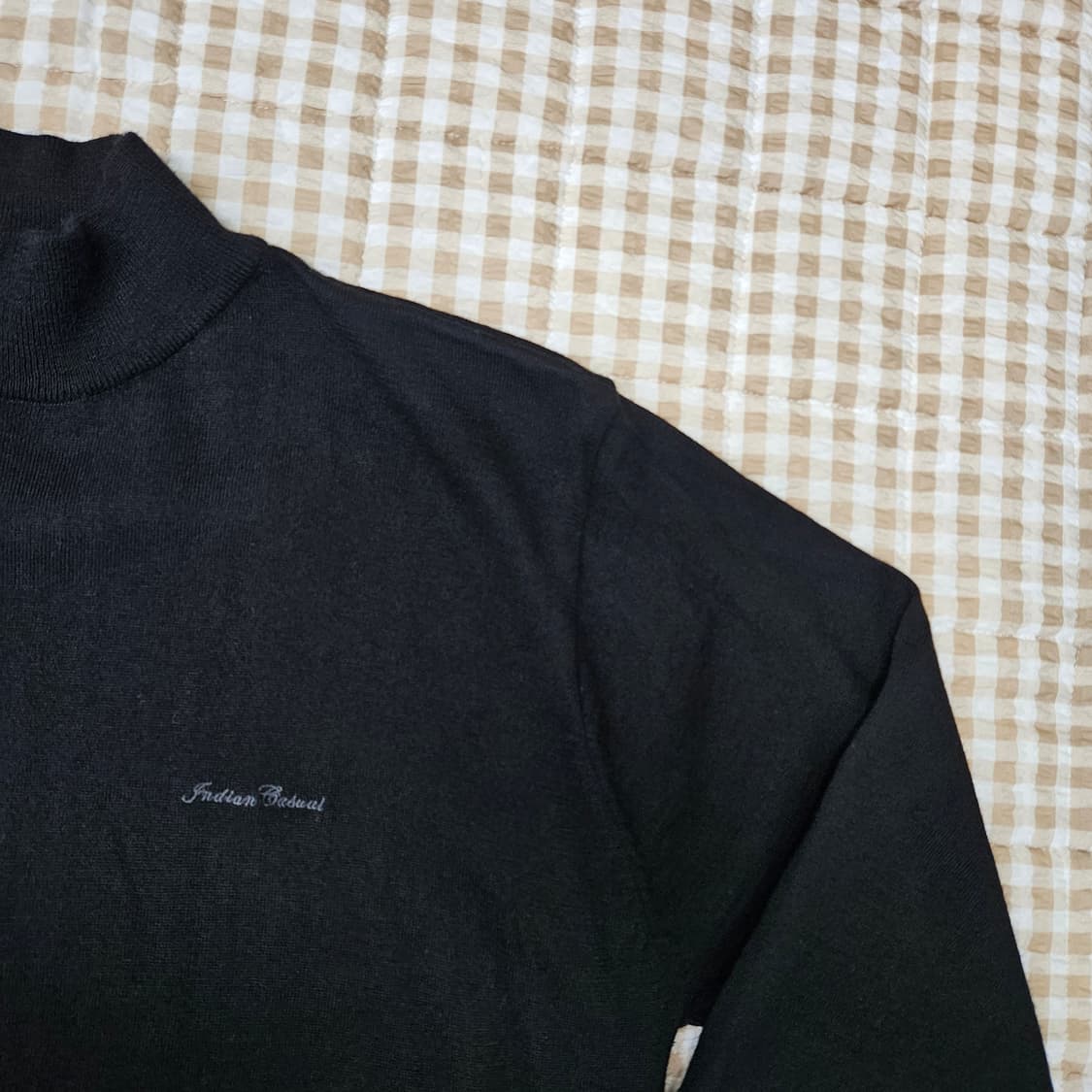 인디안 울100 하이넥 니트 남자100 상품이미지3