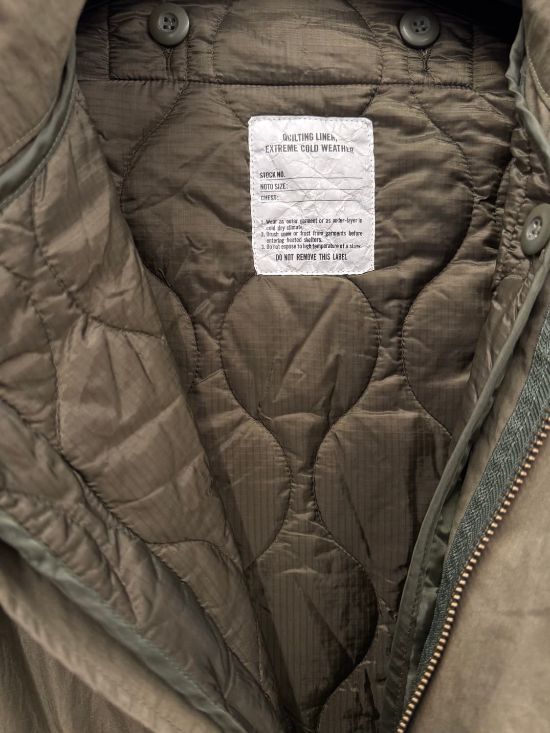 프릭스스토어 m-65 피쉬테일 내피포함 처분  상품이미지2