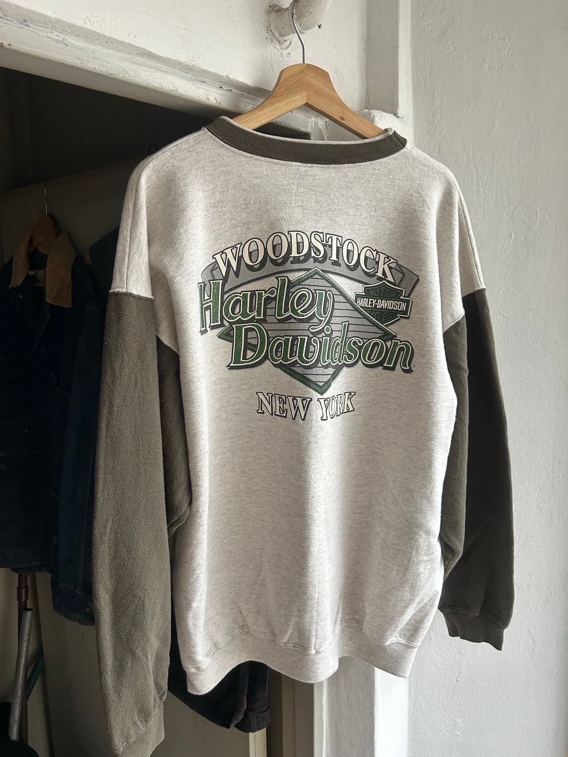 90‘s 빈티지 할리데이비슨 하이네켄오마주 스웻셔츠 상품이미지4