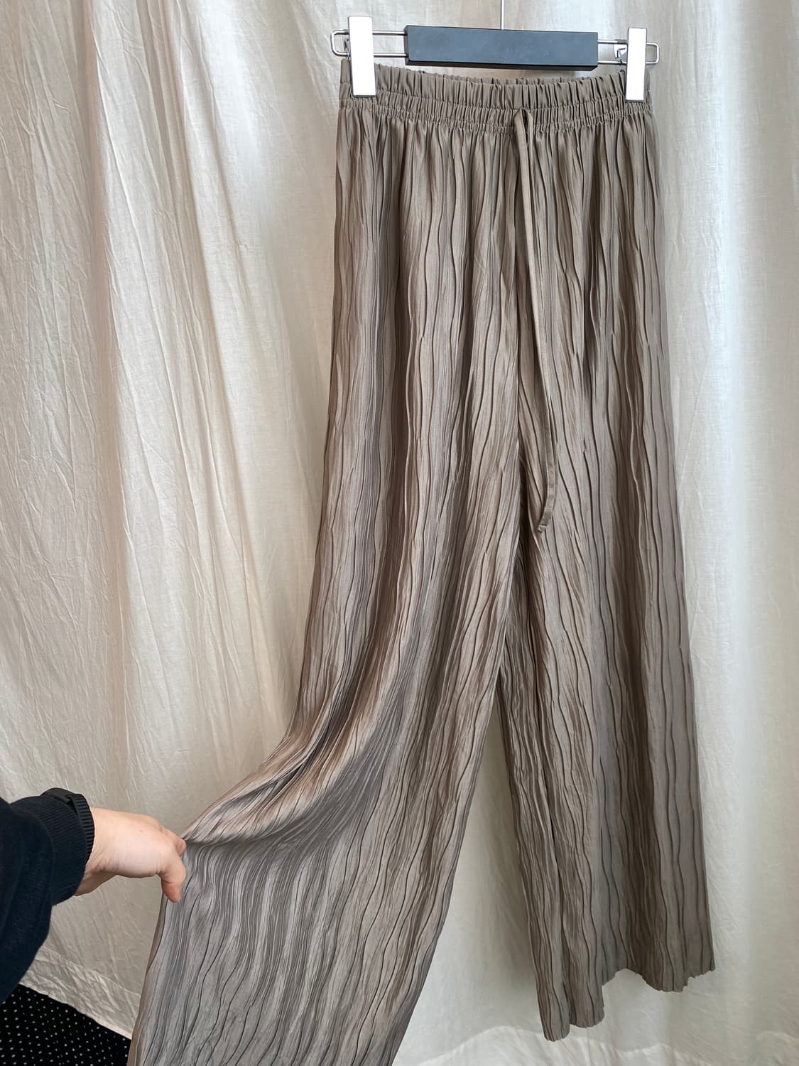 그레이브라운 링클드 밴딩팬츠(F) 상품이미지3