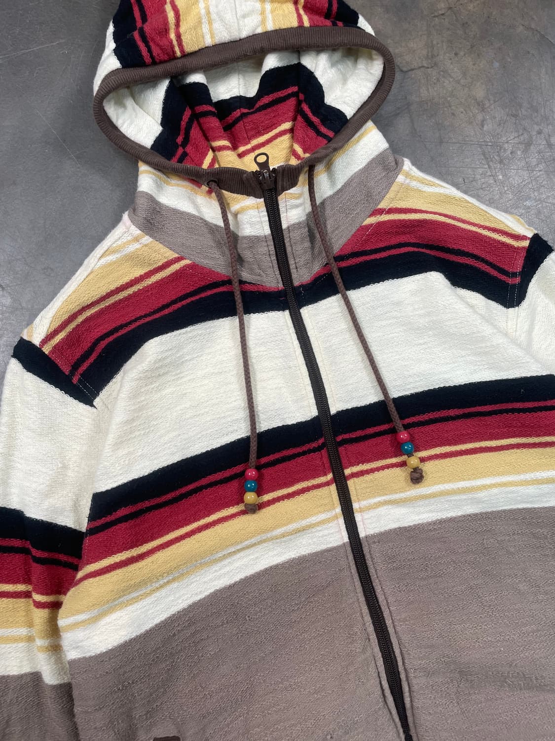 PowerToPeople 에스닉 스트라이프 후드집업 상품이미지2