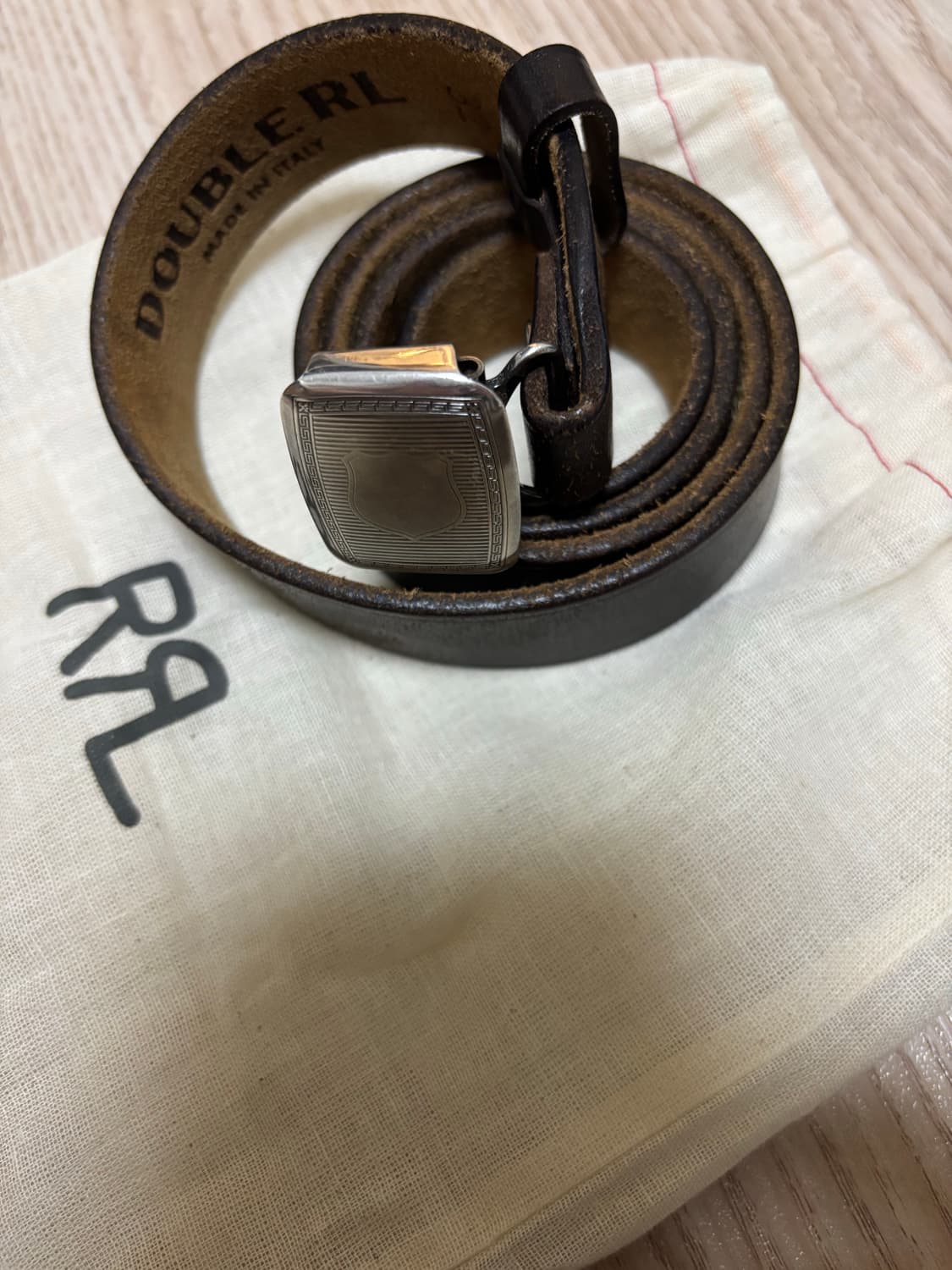 Rrl 빈센스 벨트 블랙32 상품이미지1