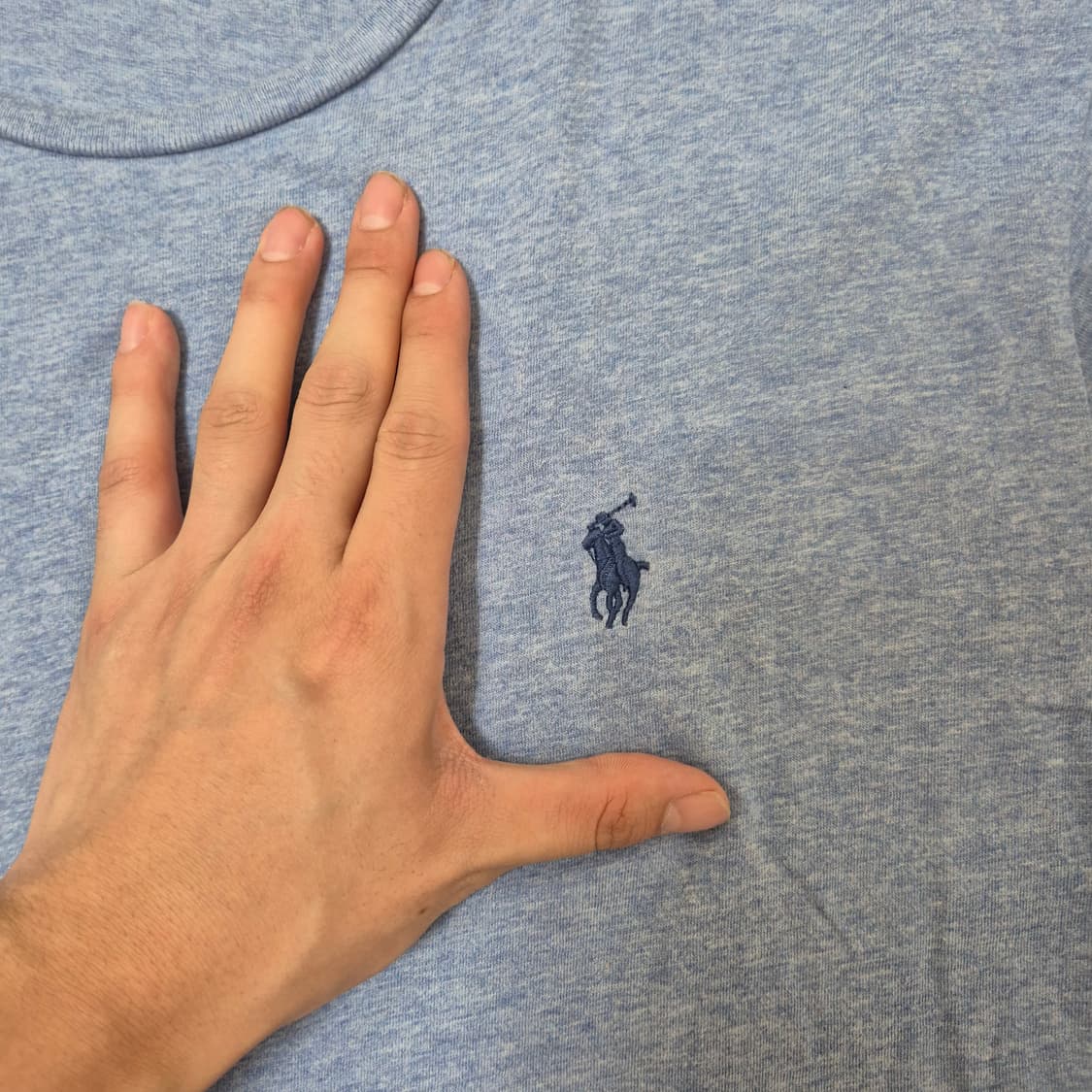 폴로 랄프로렌 스몰포니 라이트 블루 라운드 반팔티셔츠 상품이미지4