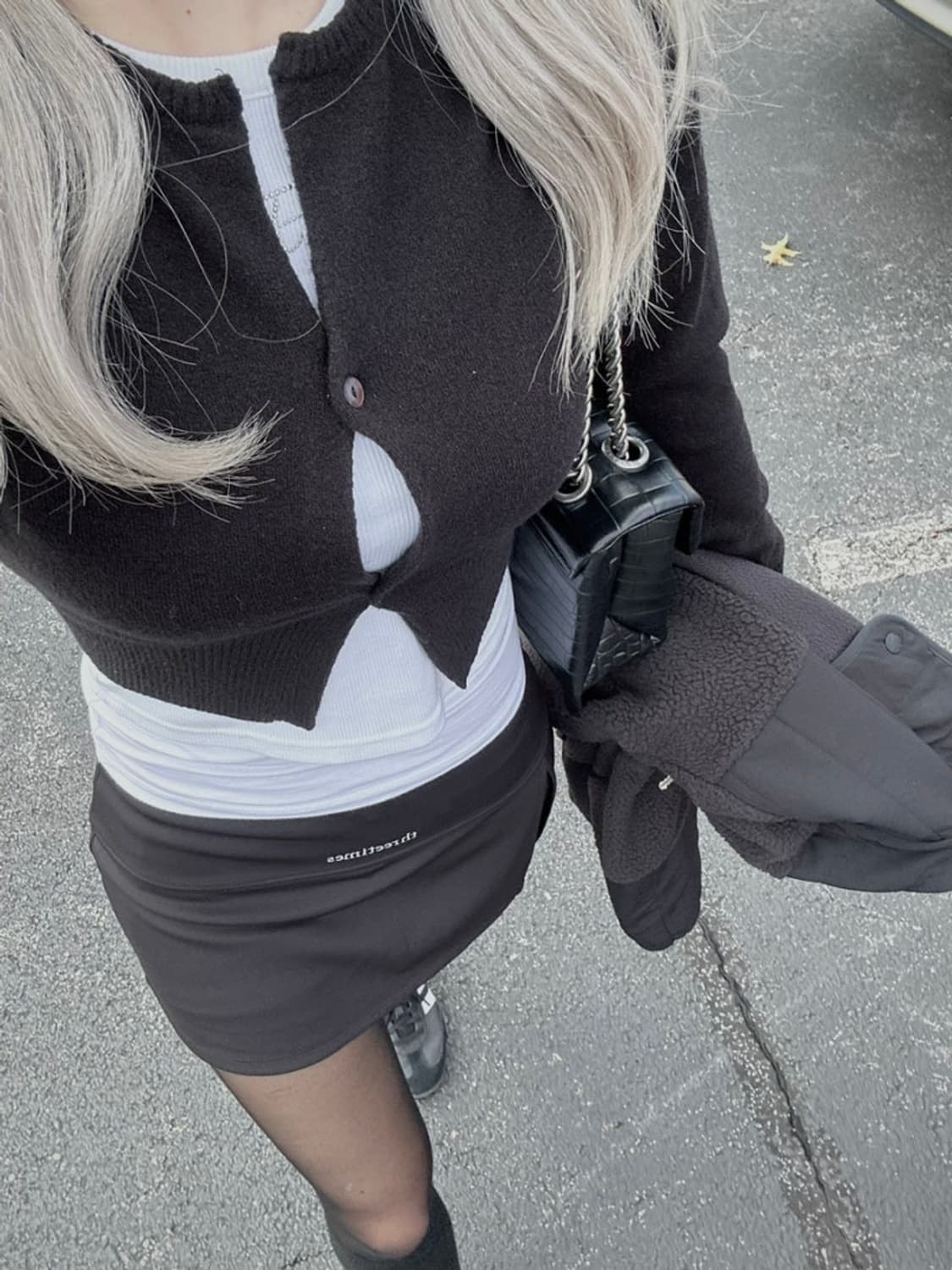 쓰리타임즈 바닐라 가디건 화이트 상품이미지3