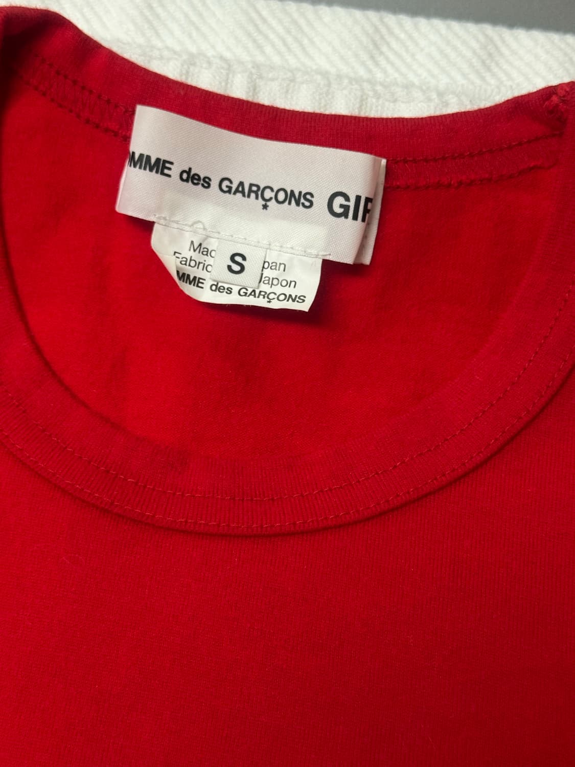 꼼데가르송걸 리본 반팔 티셔츠(택o) 상품이미지3