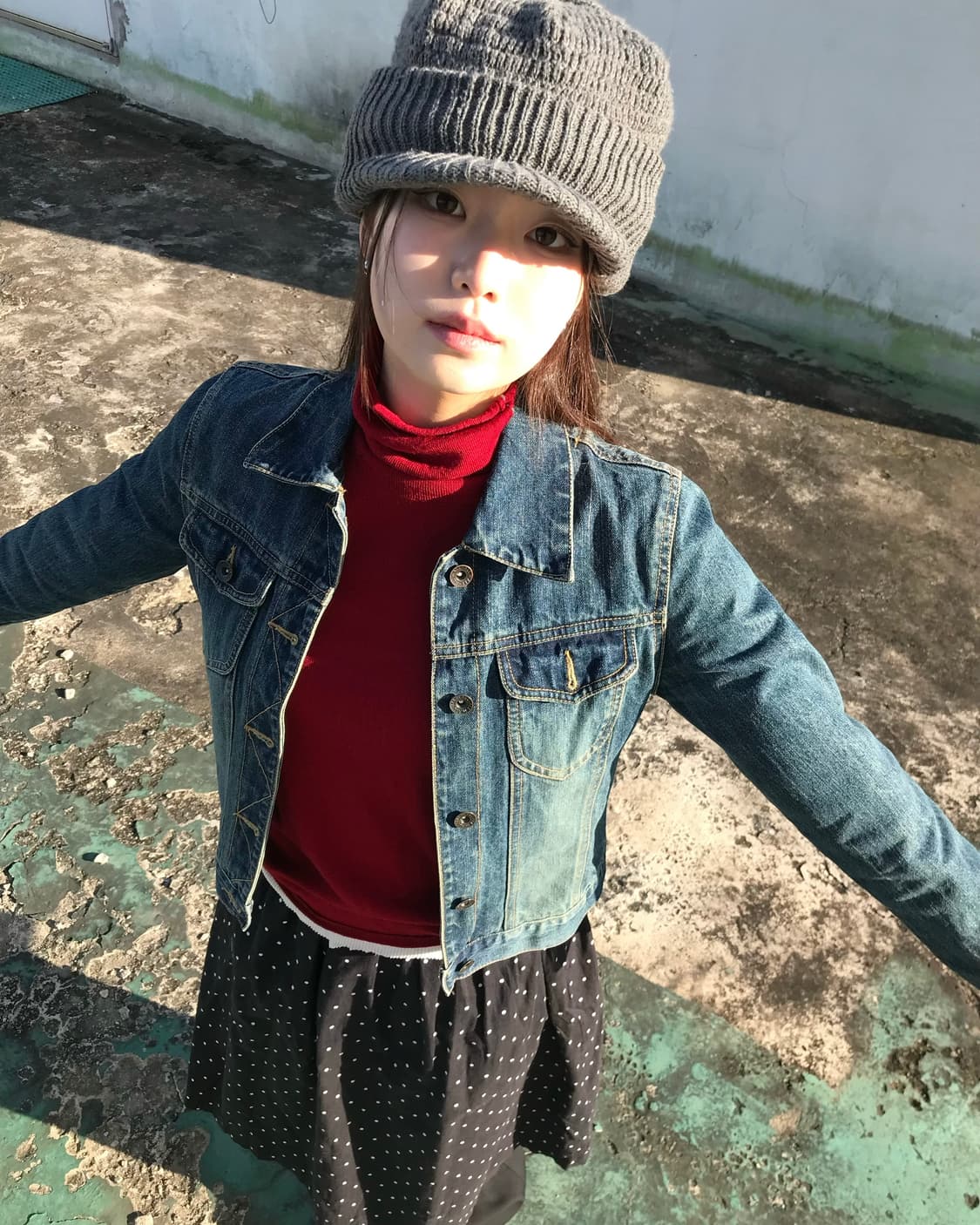 빈티지 워싱 데님자켓  상품이미지3