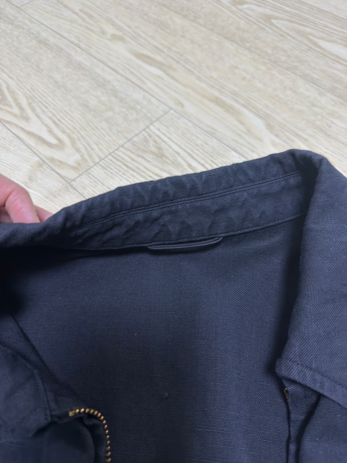 [2] a.presse 아프레쎄 실크 햄프 스포츠자켓 블랙 상품이미지2