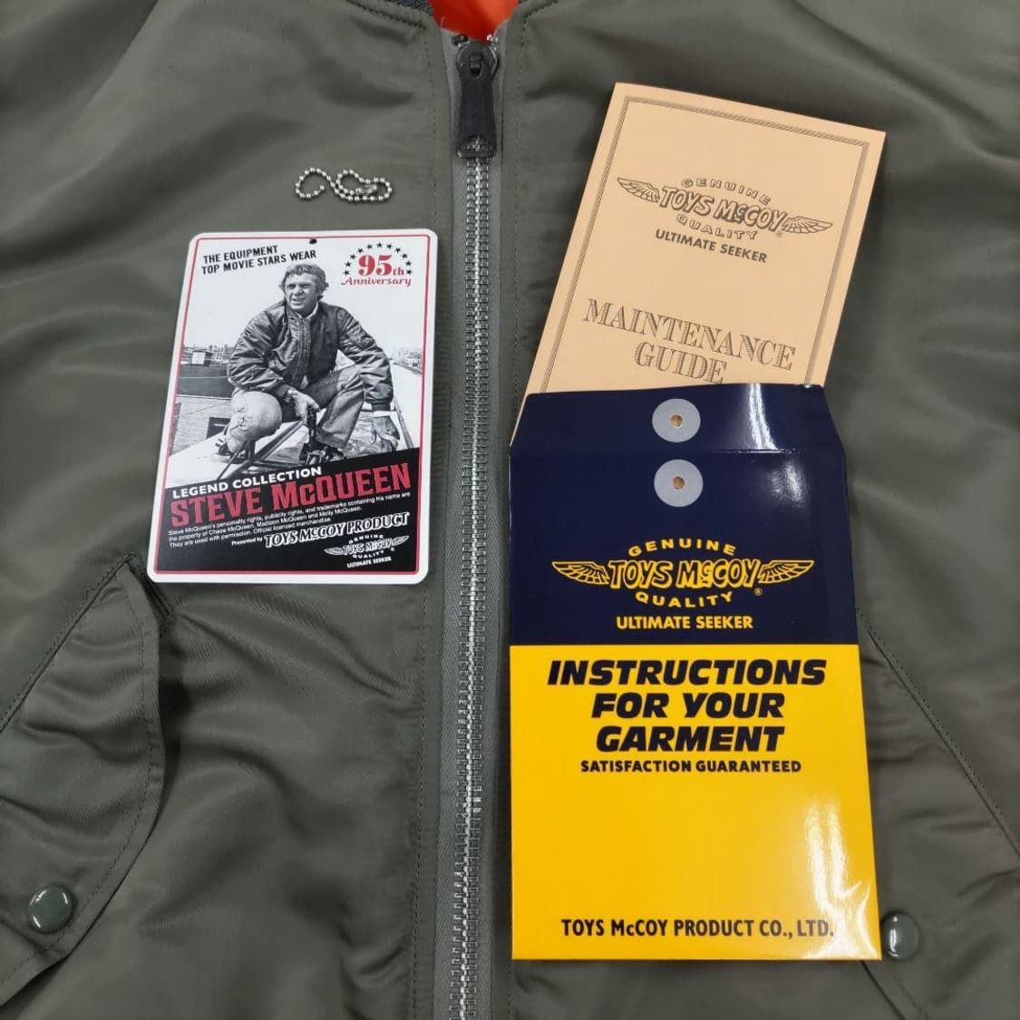 토이즈맥코이 스티브맥퀸 ma-1 세이지컬러 S 상품이미지7