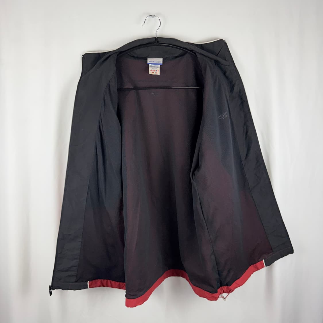(M) 리복 올드스쿨 바람막이 블랙/레드 상품이미지6