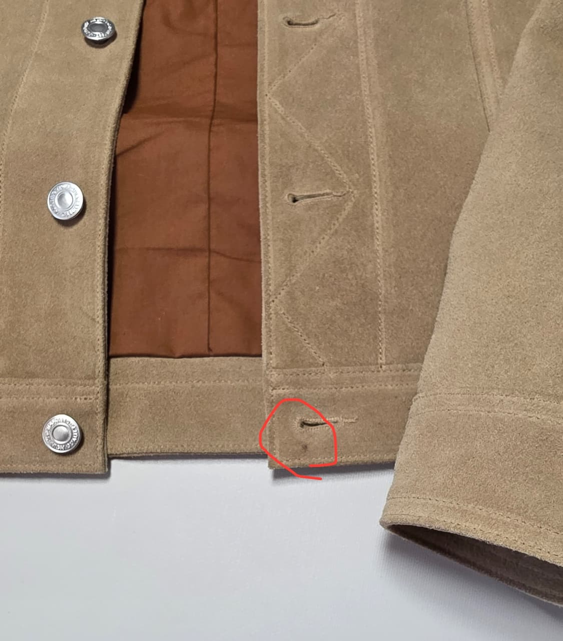 (XL) 곤조1 스웨이드 자켓 상품이미지2