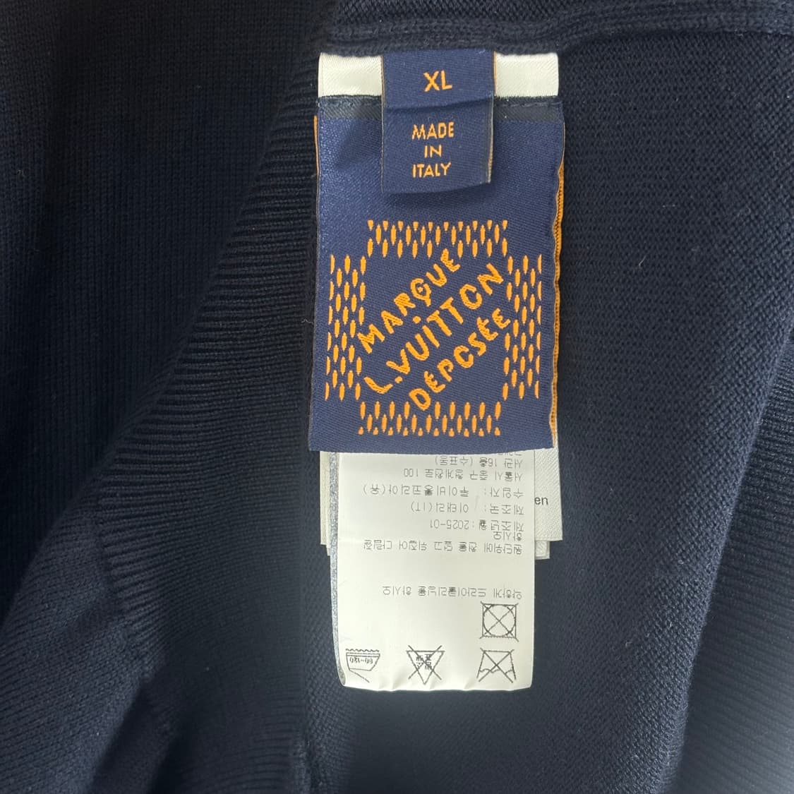 (25년식,정품)루이비통 엠브로이더드 숏슬리브 폴로셔츠 XL 상품이미지7